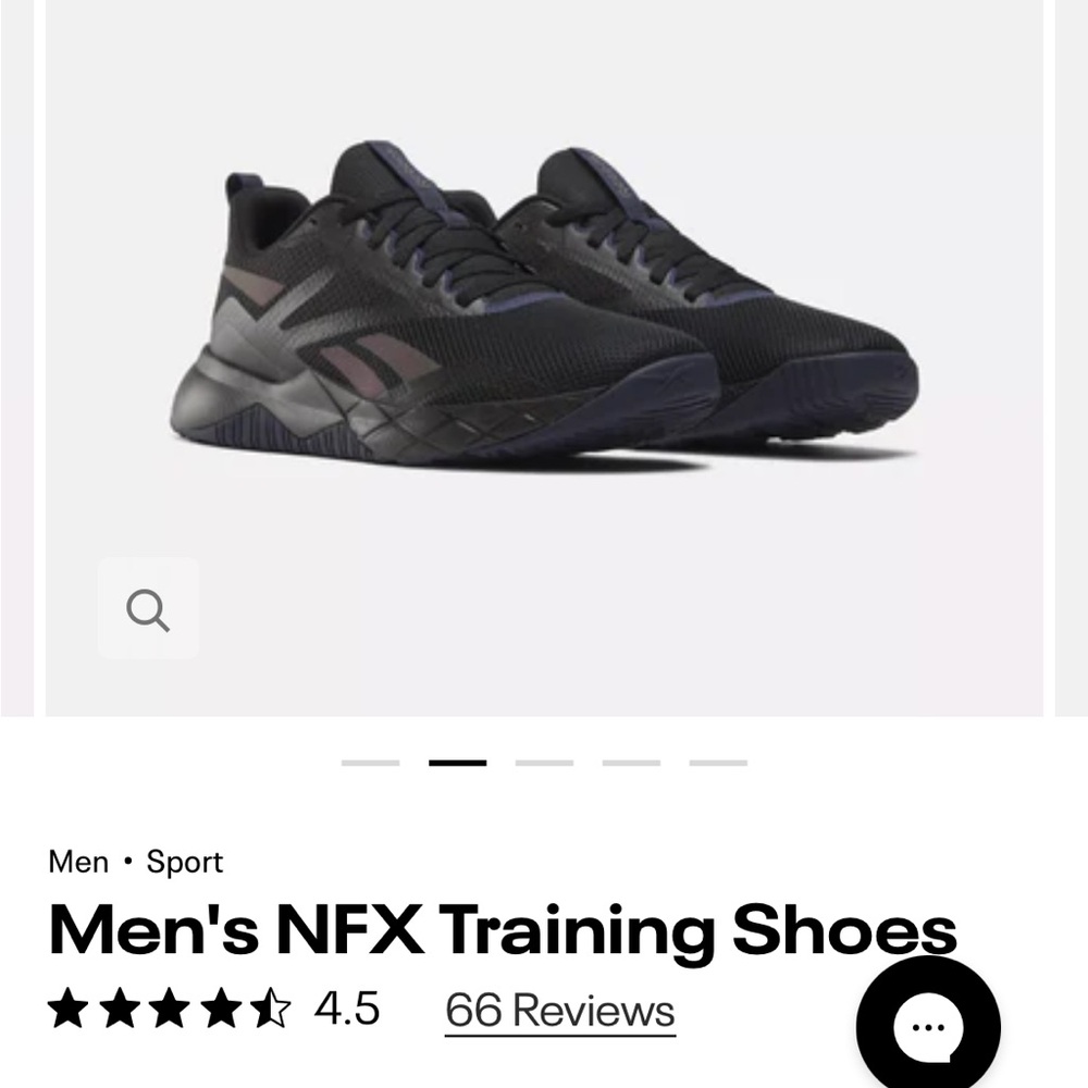 NEW Reebok Nanoflex Core Black Shoes GZ0256 Men's Size 8